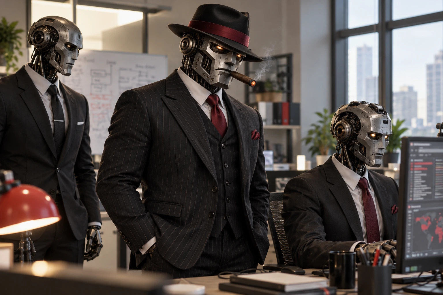 MafioBot et les IA positives dans leur bureau